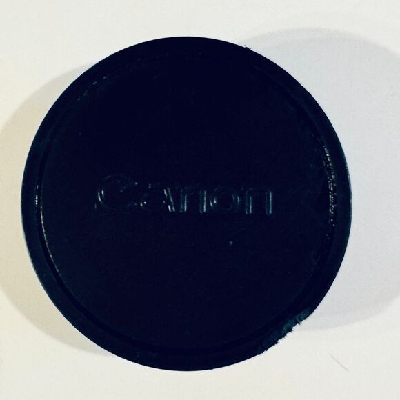 Vintage Canon FD - Black Plastic Rear Lens Cap - Fits Canon AE-1 Camera Lens - Picture 1 of 3